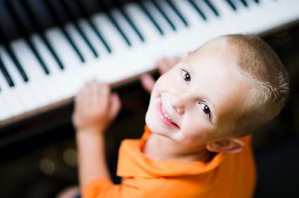 Little Boy at Piano